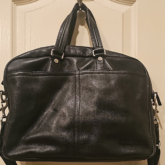 Black Leather Men's Bag - Picture 3 of 11